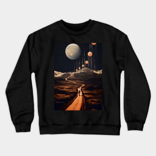 Exploring the Cosmos - Vintage Art Crewneck Sweatshirt